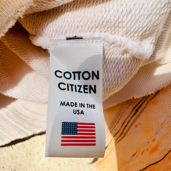 Cotton Citizen ✨ Milan Orange tie-dye cropped sweatshirt ✨ Size XS - Picture 5 of 12